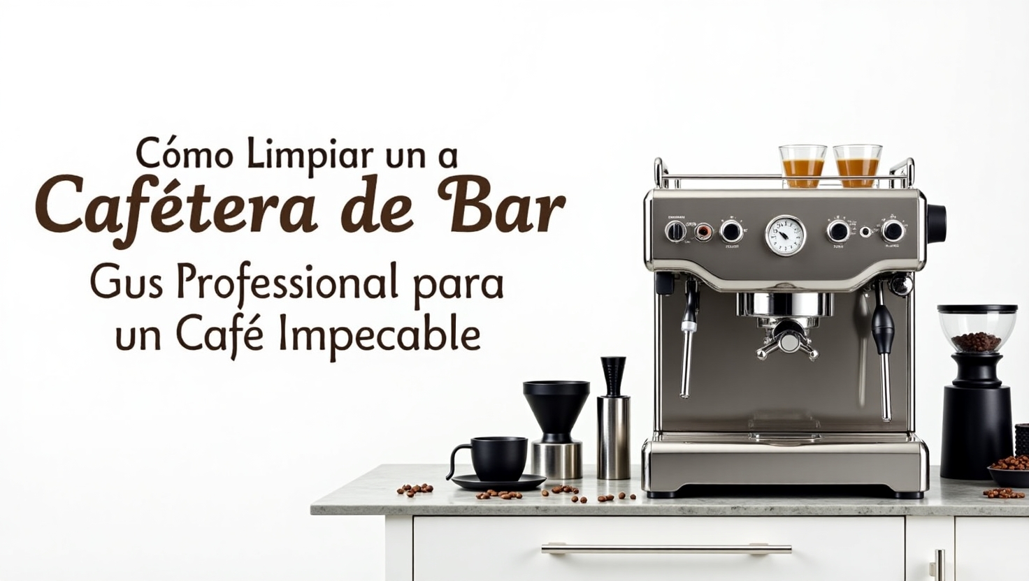 Limpiar Cafetera de Bar