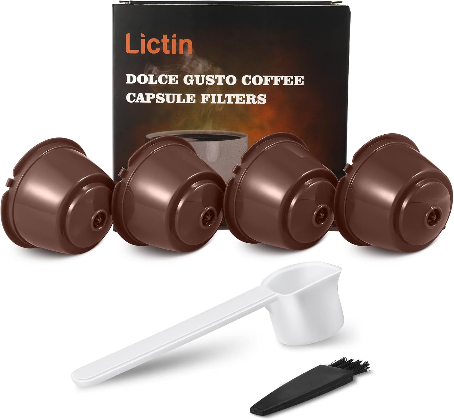 Lictin 4 Pack Cápsulas Filtros de Café