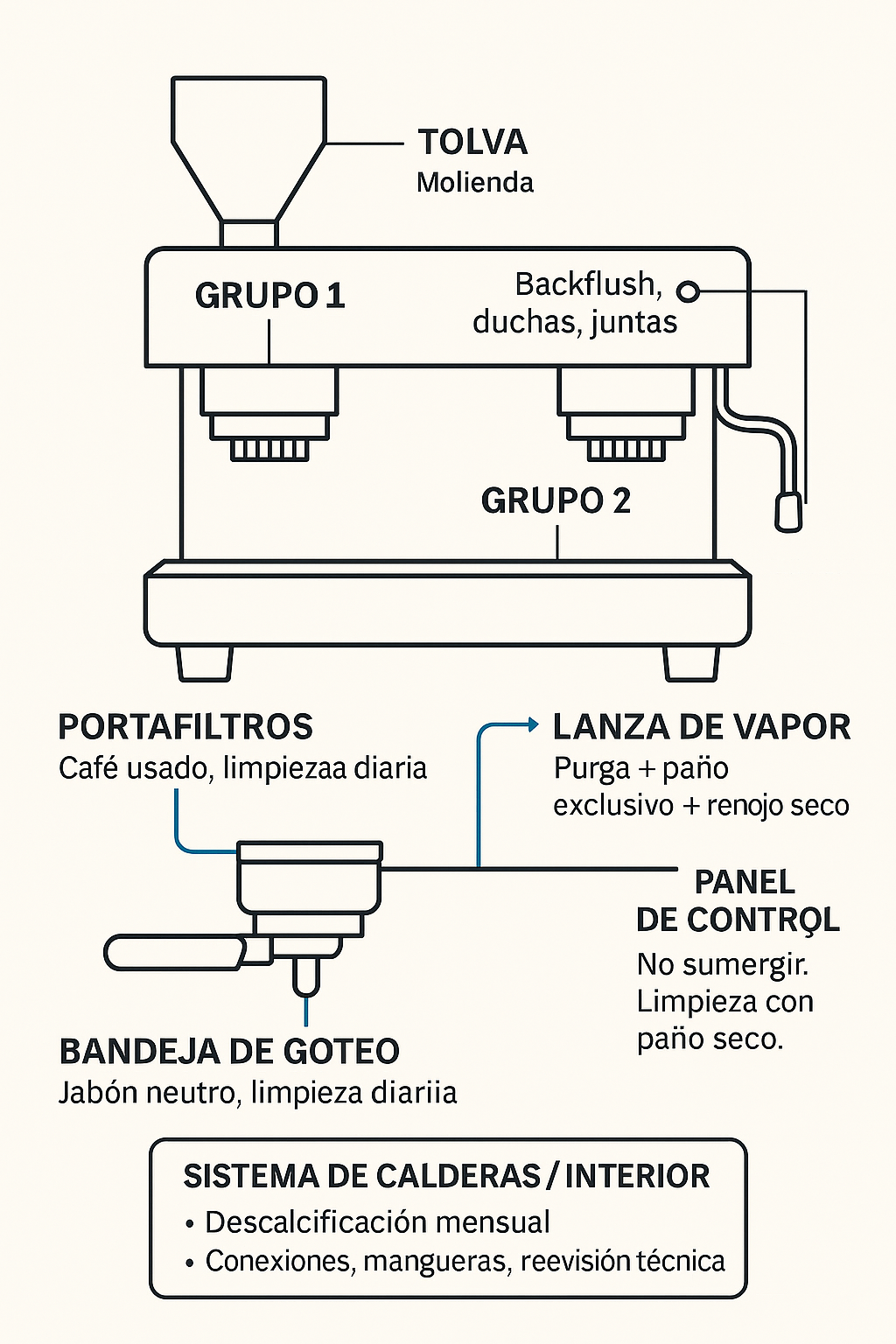 Limpieza de Cafeteras Profesionales KarafeCoffee
