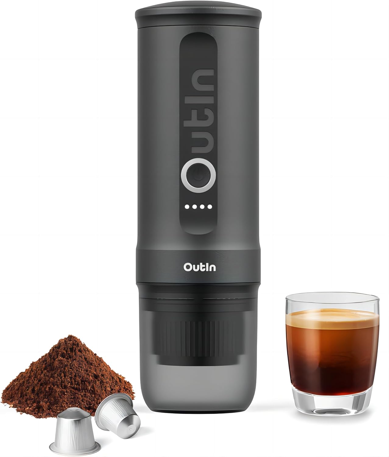 Outin Nano Cafetera Espresso Eléctrica Portátil