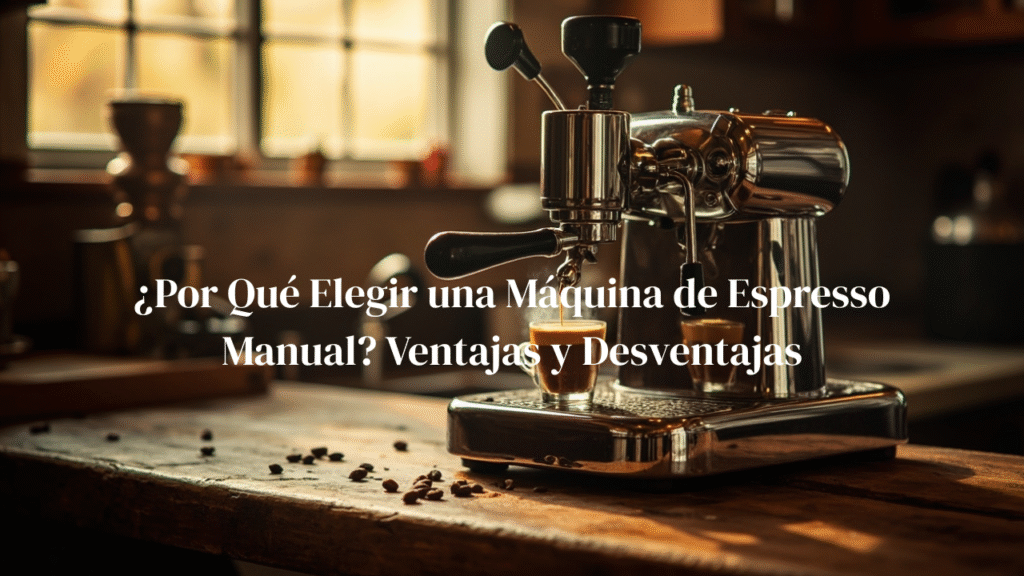 ¿Por Que Elegir una Maquina de Espresso Manual Ventajas y Desventajas KarafeCoffee