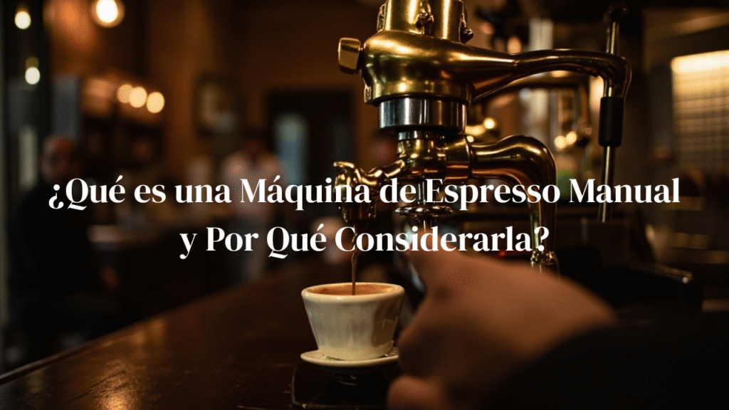 ¿Que es una Maquina de Espresso Manual y Por Que Considerarla KarafeCoffee