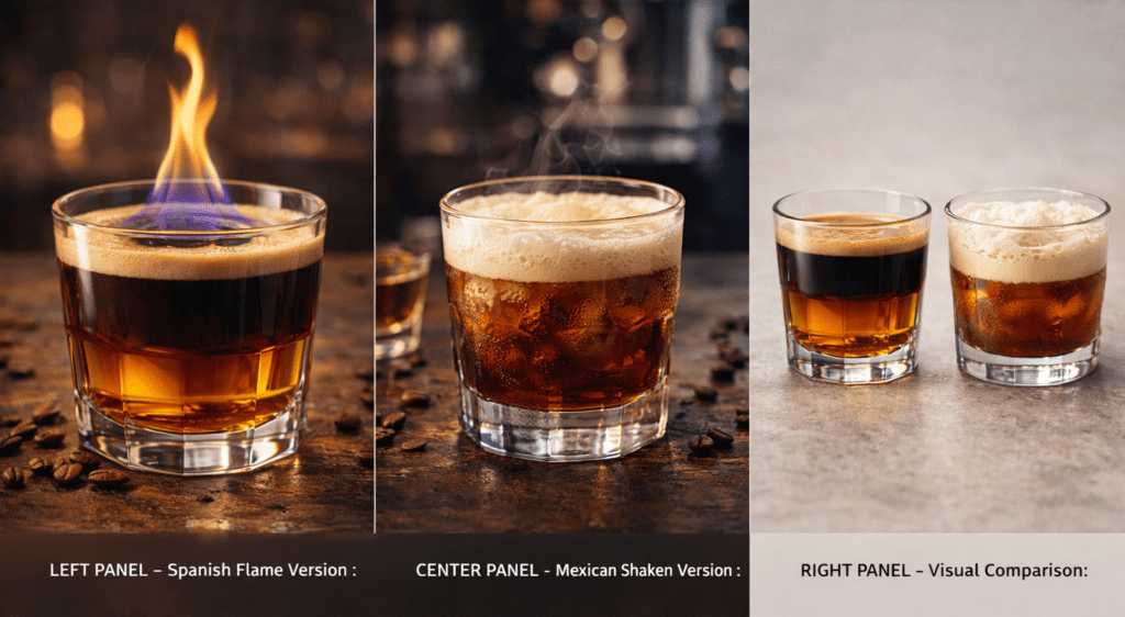 Comparativa Entre Carajillo Espanol En Capas Y Mexicano Con Espuma Karafecoffee